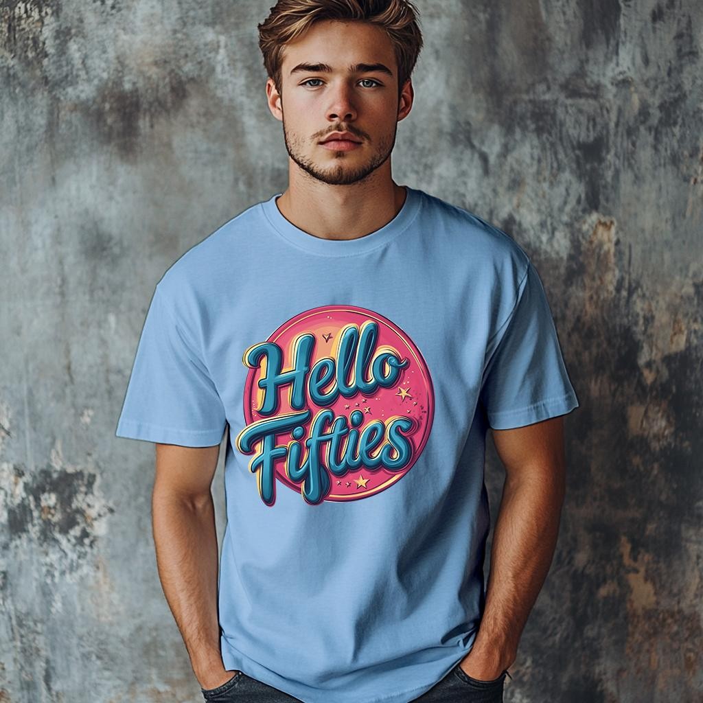 Camiseta Majica sa štampanim printom Cam 906, Muška, Cijan