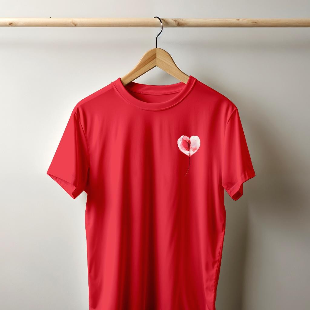 Camiseta Majica sa štampanim printom Cam 874, Unisex, Grimizna