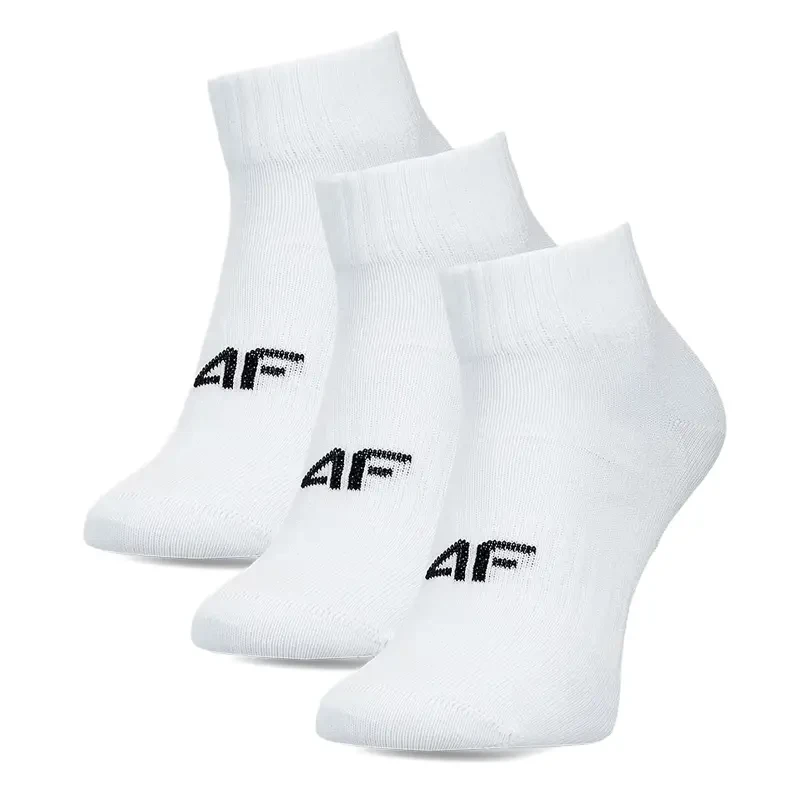 4F Muške čarape, 3 Para, Bele