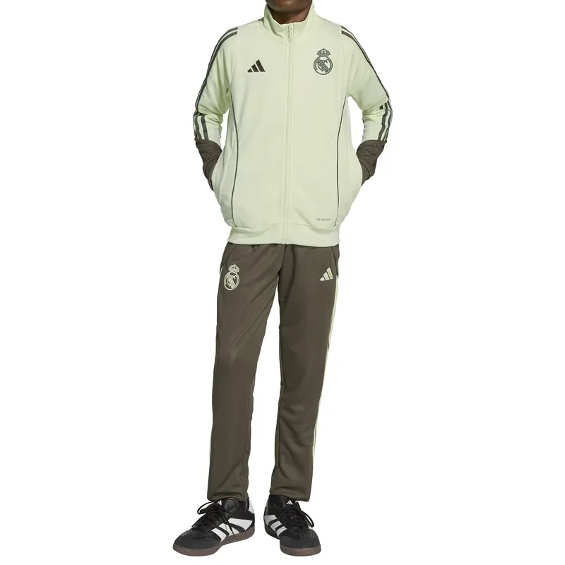 Adidas Trenerka za dečake Real Tk Suit Y, Maslinasta
