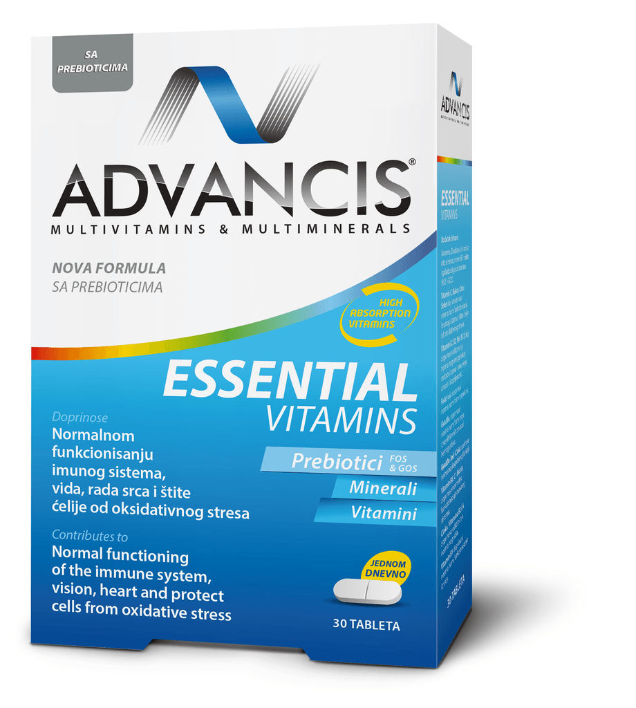Advancis Suplementi sa vitaminima i mineralima Essential Vitamins, 30 tableta