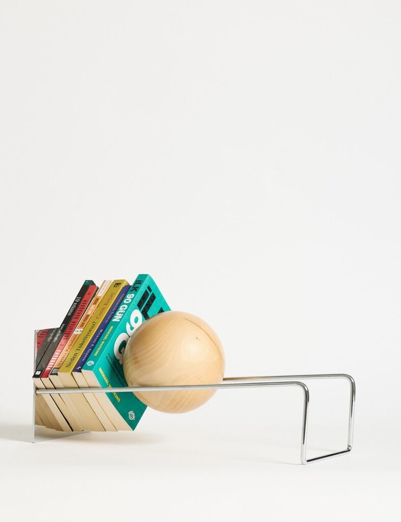Hanah Home Držač za knjige Toke 16.5 x 18 x 49 cm, Srebrne boje