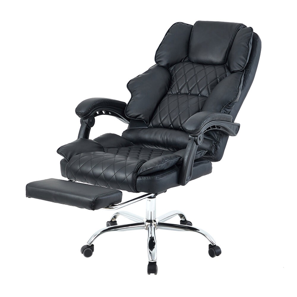 TRICK Kancelarijska stolica sa dodatkom za noge TRON 2, Crna