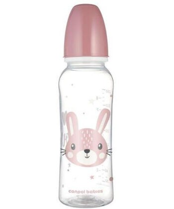 Canpol babies Flašica za bebe Cute animals, 250ml, Roze