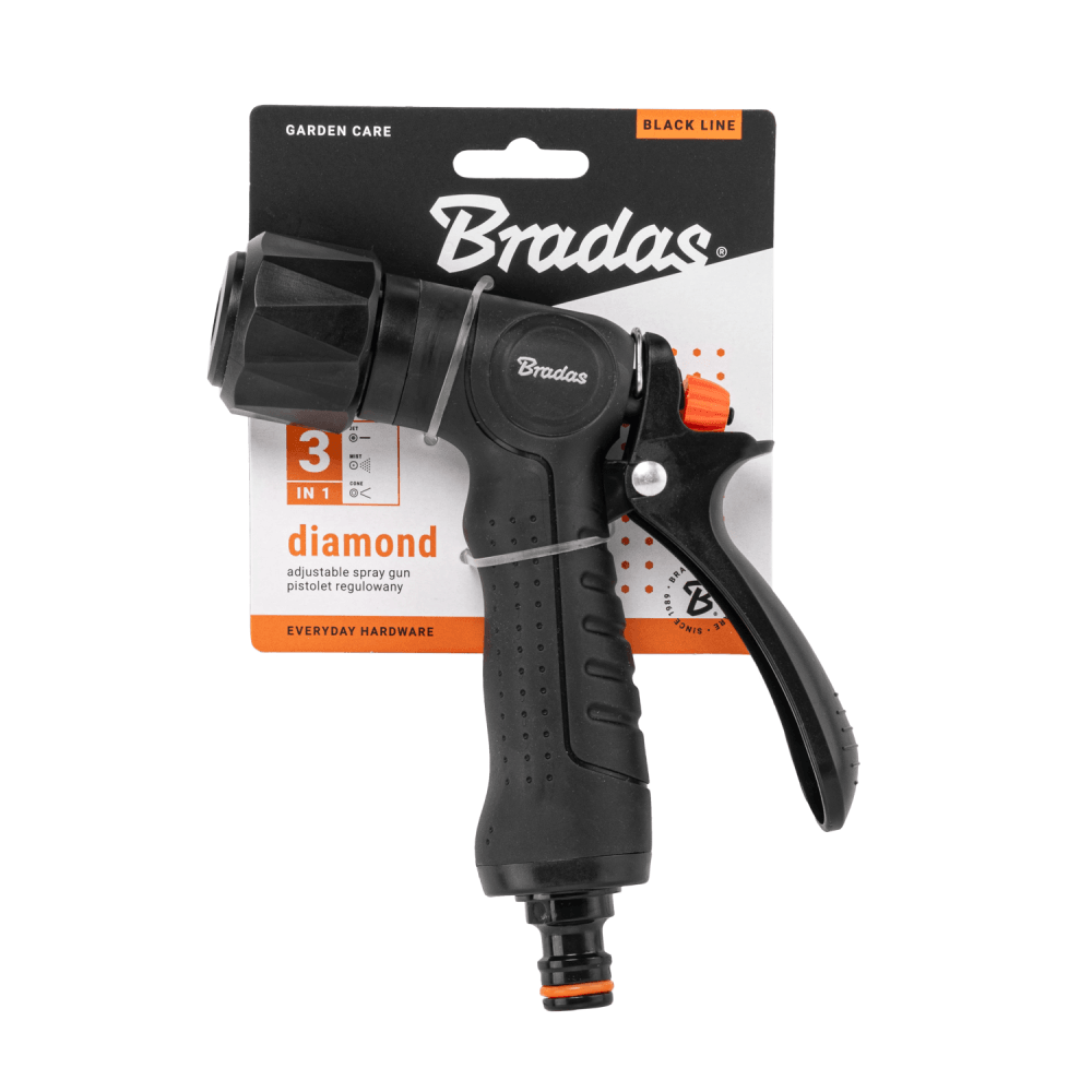 Bradas Pištolj za vodu Diamond Eco-2076K, Crni