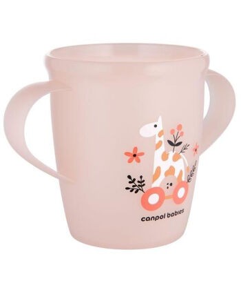Canpol babies Šolja sa drškama, 250ml, Koralna
