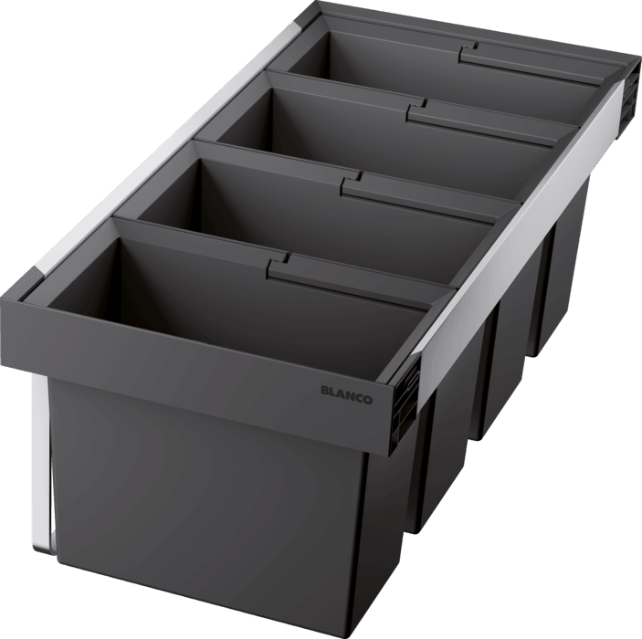 BLANCO Kanta za sortiranje smeća Flexon II LOW 90/4, 850x400x325mm, Siva