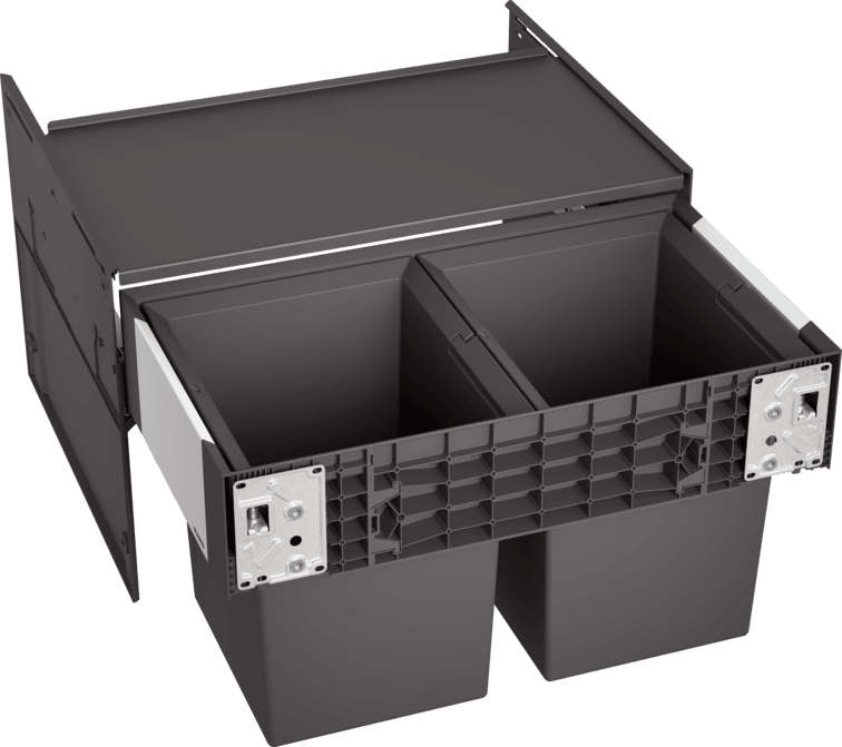 BLANCO Kanta za sortiranje smeća Select II Compact 60/2, 568x320x361mm, Siva