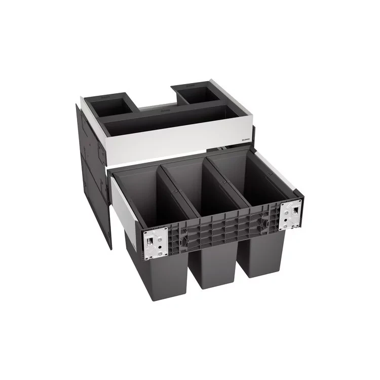 BLANCO Kanta za sortiranje smeća Select II 60/3 Orga, 568x400x473mm, Siva