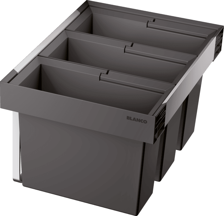 BLANCO Kanta za sortiranje smeća Flexon II Low 60/3, 550x400x325mm, Siva
