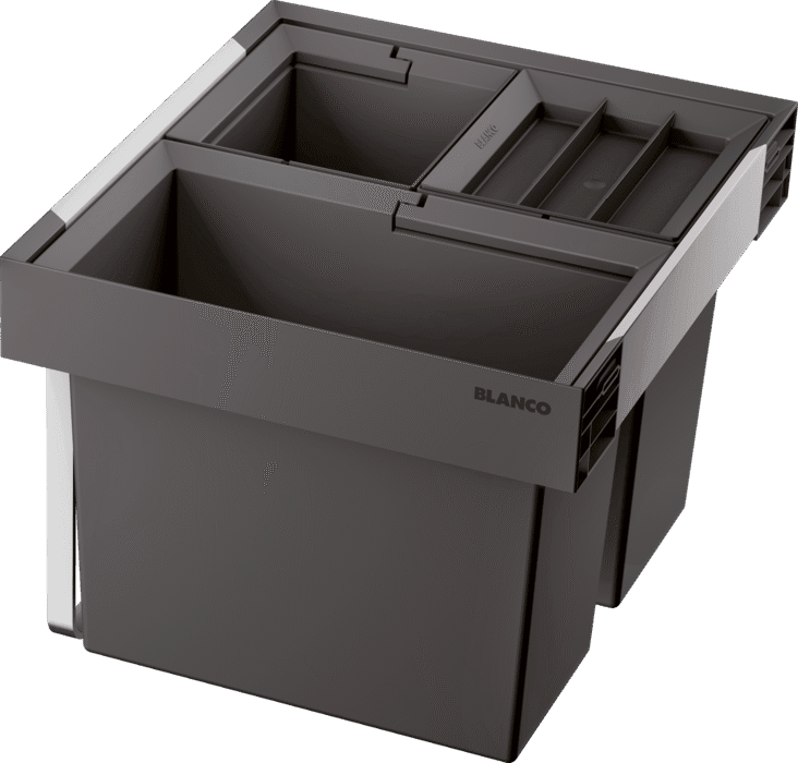 BLANCO Kanta za sortiranje smeća Flexon II Low 50/3, 450x400x325mm, Siva