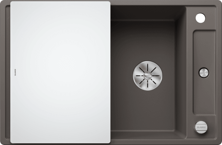 BLANCO Sudopera Axia III 45 S, 780x510x202mm, Sa priborom, Sa podizačem čepa, Tamnosiva