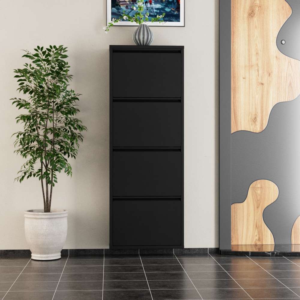 Hanah Home Cipelarnik, 50x136x15 cm, Crni