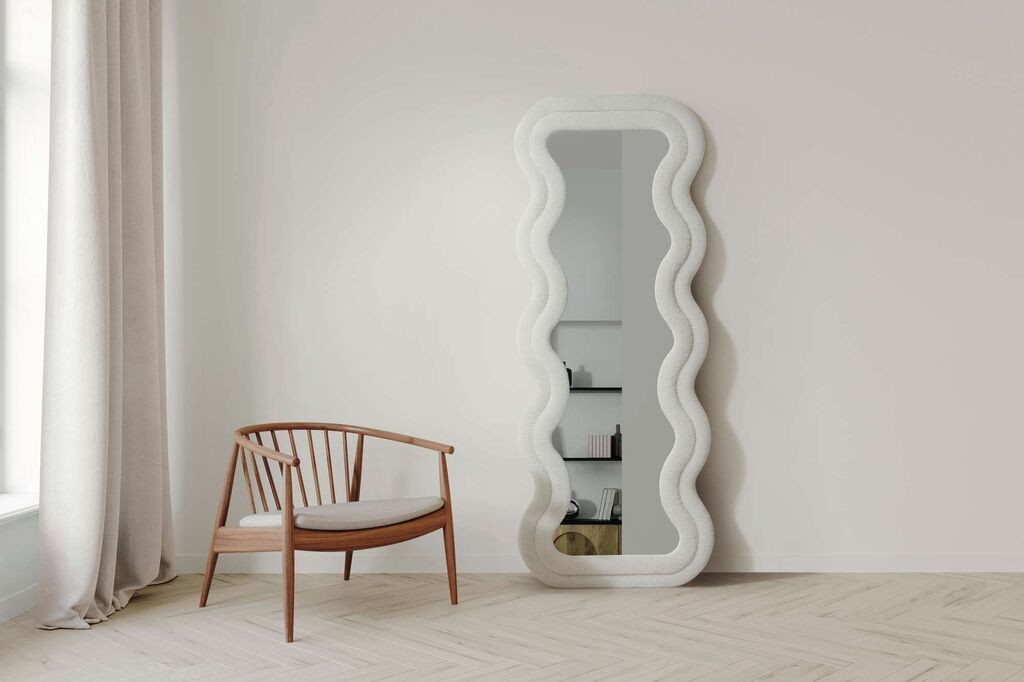 Hanah Home Podno ogledalo Mundo, 65 cm x 170 cm, Krem