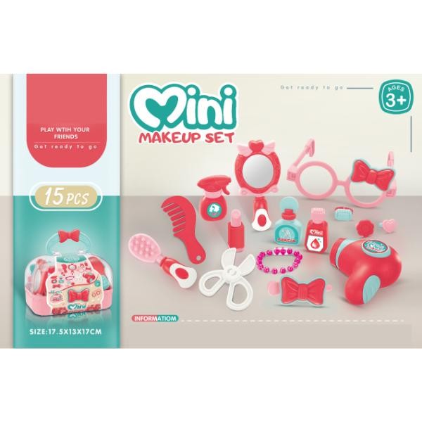 Merx Igračka Set za ulepšavanje u koferu, 15 komada