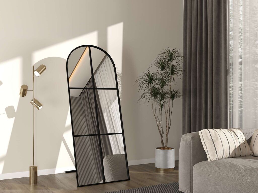 Hanah Home Podno ogledalo Influencer, 70 cm x 180 cm, Crno