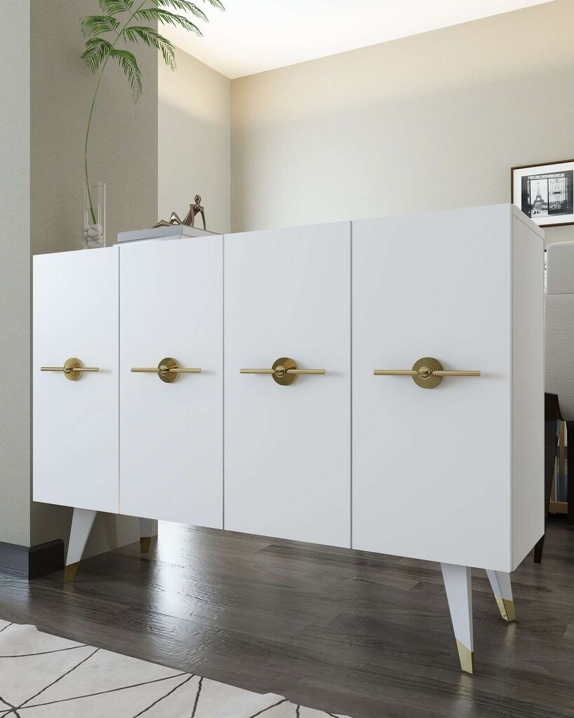 Hanah Home Konzola 8169KM-32, 120x80x29.6 cm, Bela