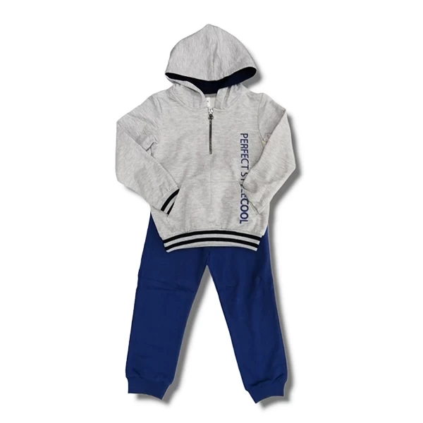 Komplet trenerka za dečake 17223, Sivo-plava