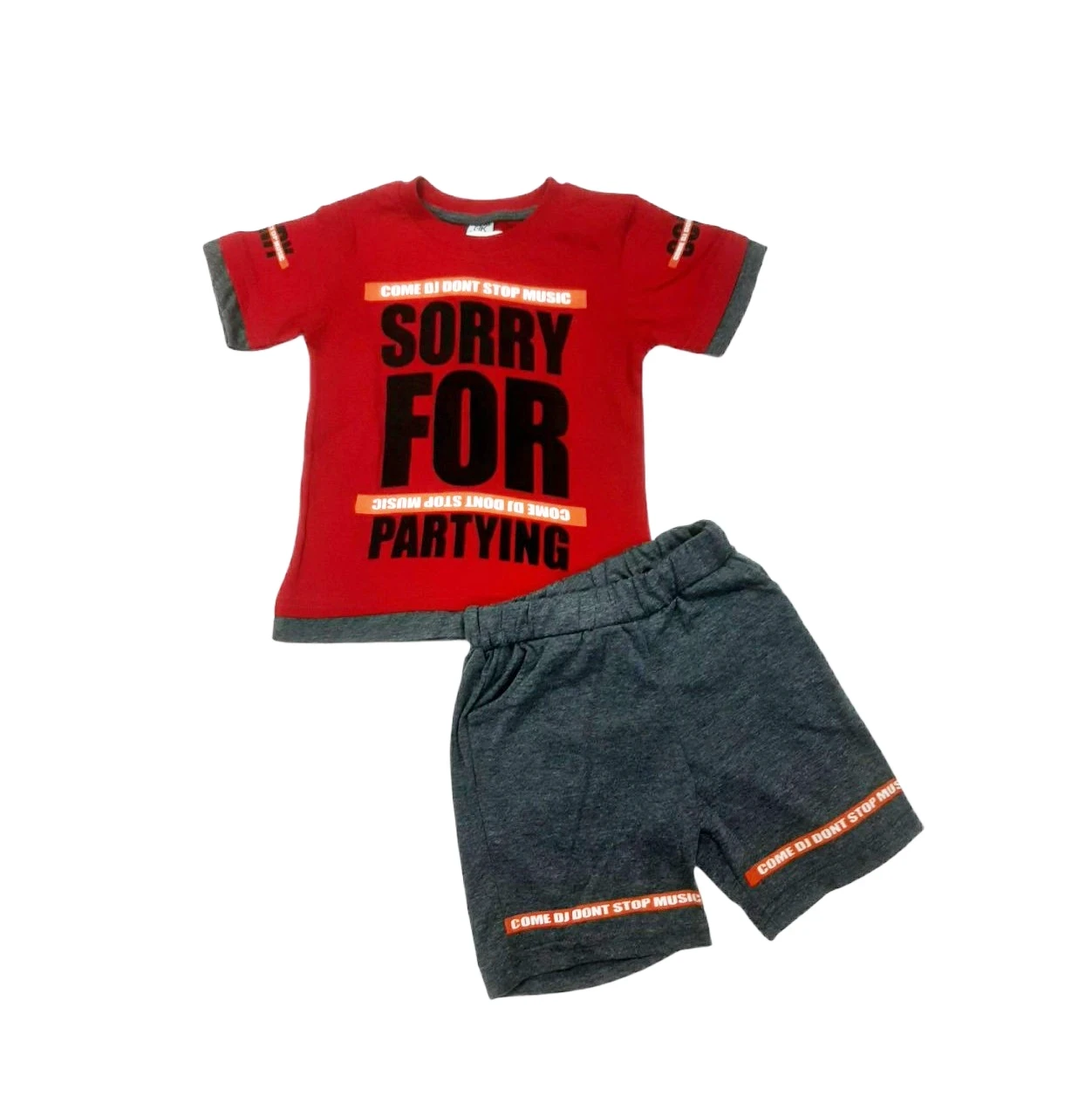 Komplet za devojčice 2010, Crveno-sivi