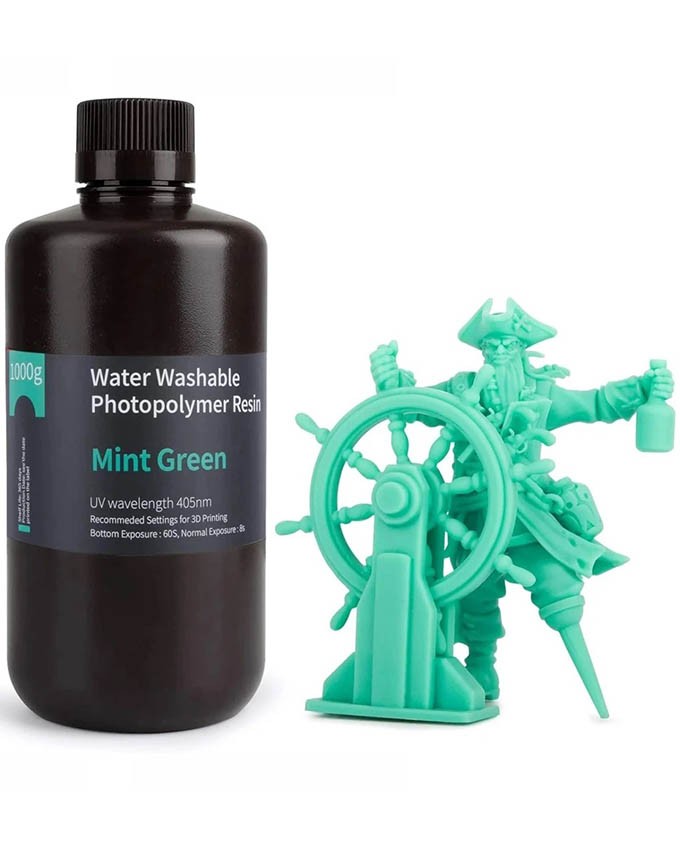 ELEGOO Smola za 3D štampače Resin Elegoo Water Washable, Zelena nana