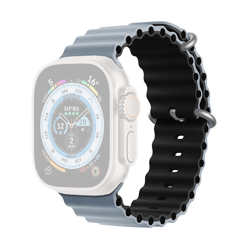 MOYE Zamenska narukvica za pametni sat Ocean,  44/45/49mm, Sivo-crna