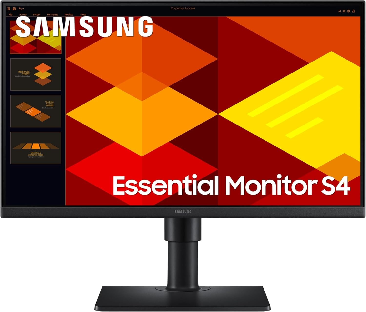 Samsung monitor LS24D400GAUXEN 24"/IPS/1920x1080/100Hz/5ms/HDMIx2,DP,USB/Pivot,visina/crna LS24D400GAUXEN