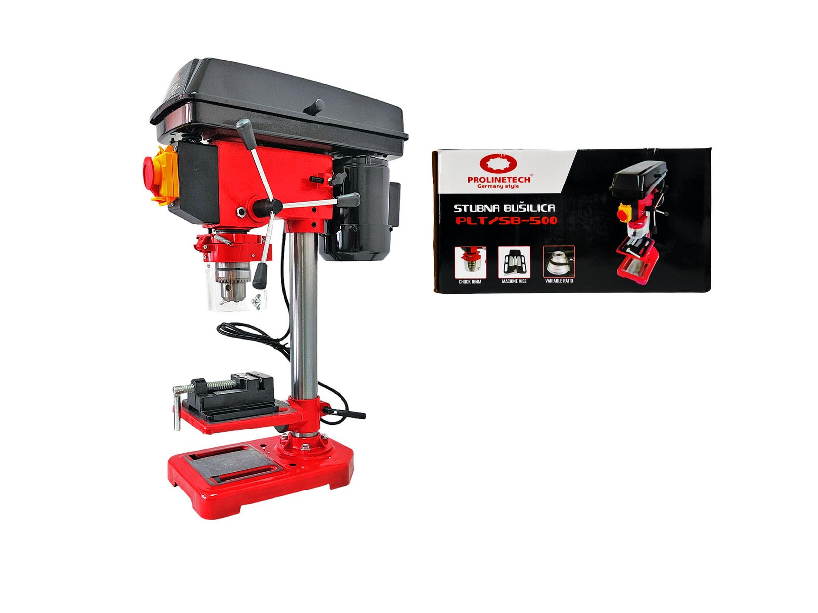 PROLINETECH Stubna bušilica PLT/SB-500, 500W, 16mm sa stegom