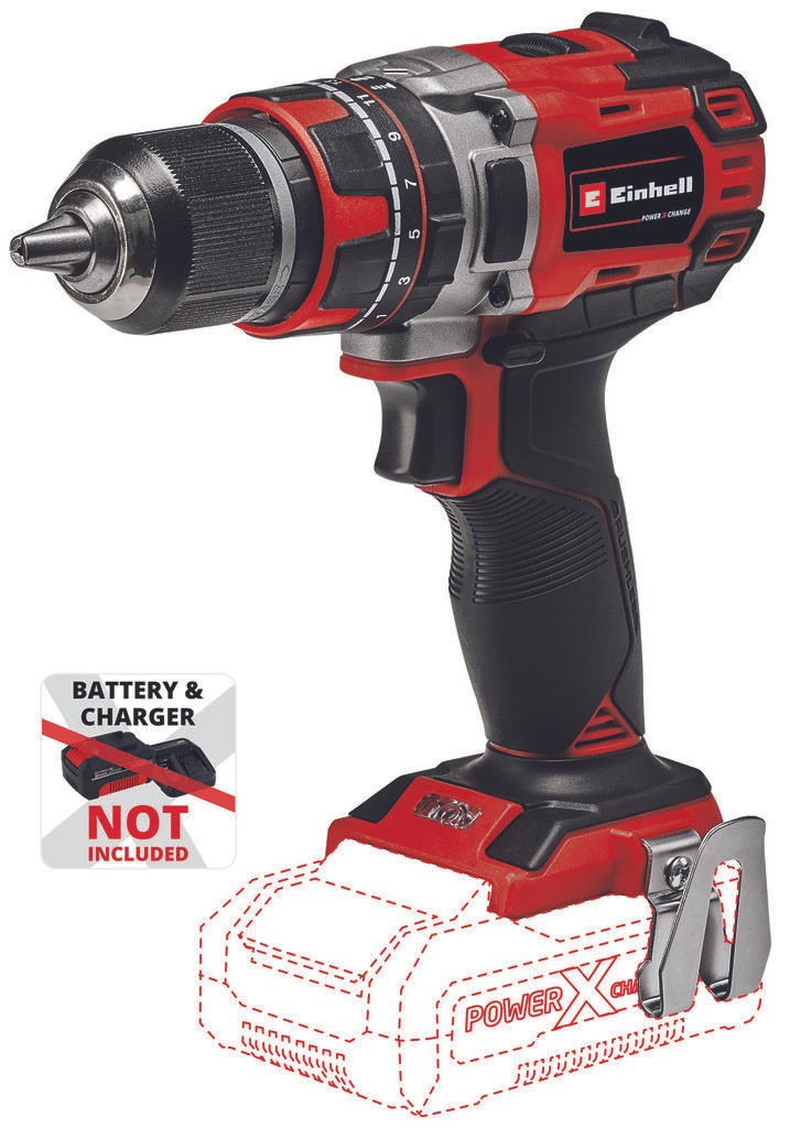 Einhell Batteri Impact Drill Pover Ks-Change Tp-CD 18/50 Li-I Bl-Solo