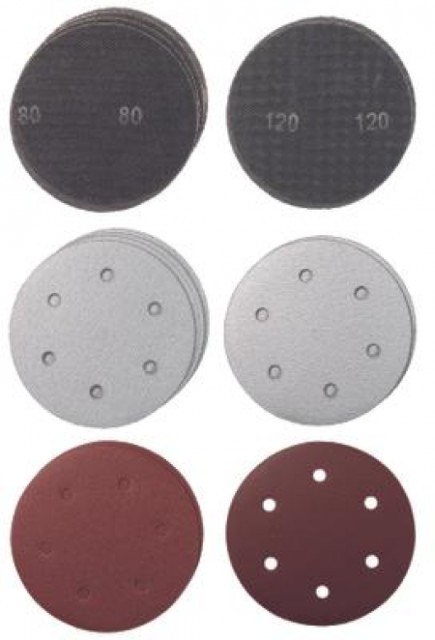 Einhell Set brusnih mreža i papira Ø225 mm G80 i G120, Pribor za brusilicu za zidove TC-DW 225, TC-DW 225 X, 15 komada