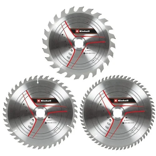 Einhell Set reznih listova 250 x 30 T24/42/60, 3 komada