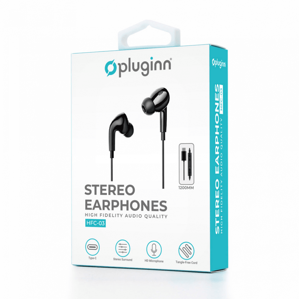 Pluginn Slušalice HFC-03 Type C, Crne