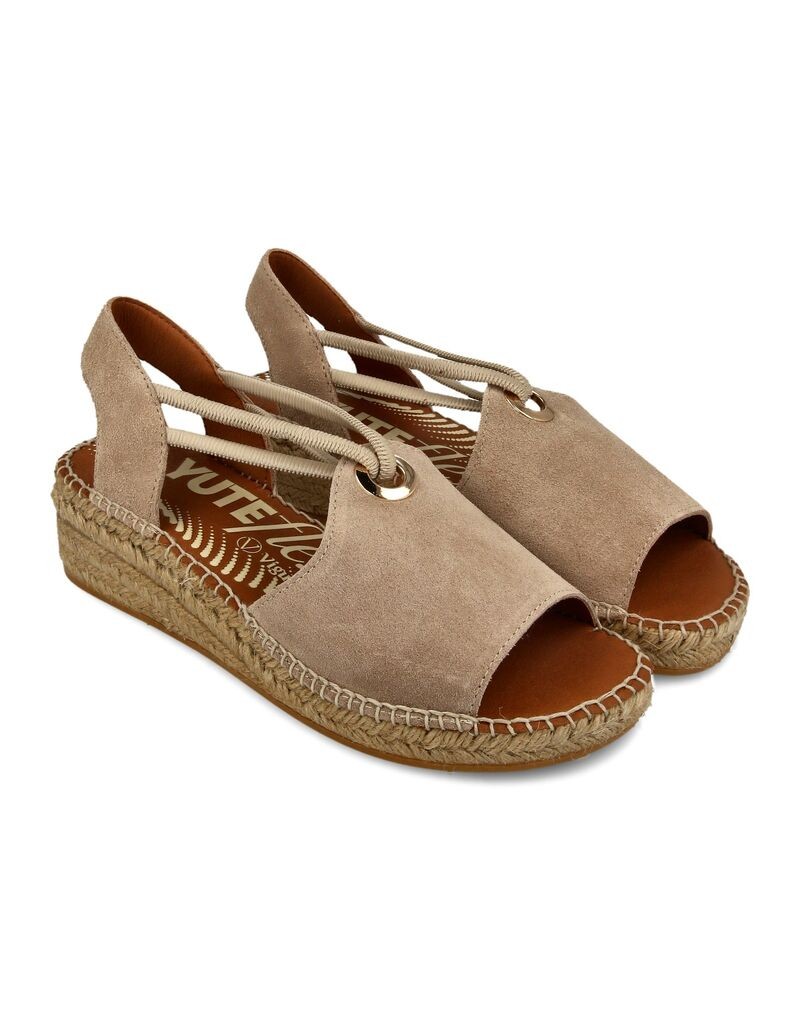 Viguera Ženske kožne espadrile 2196-1, Braon