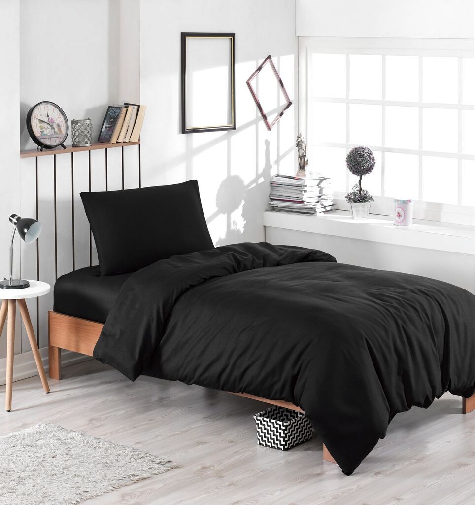 L'essentiel Maison Set posteljina Duzboya, 160x220 cm, Crni