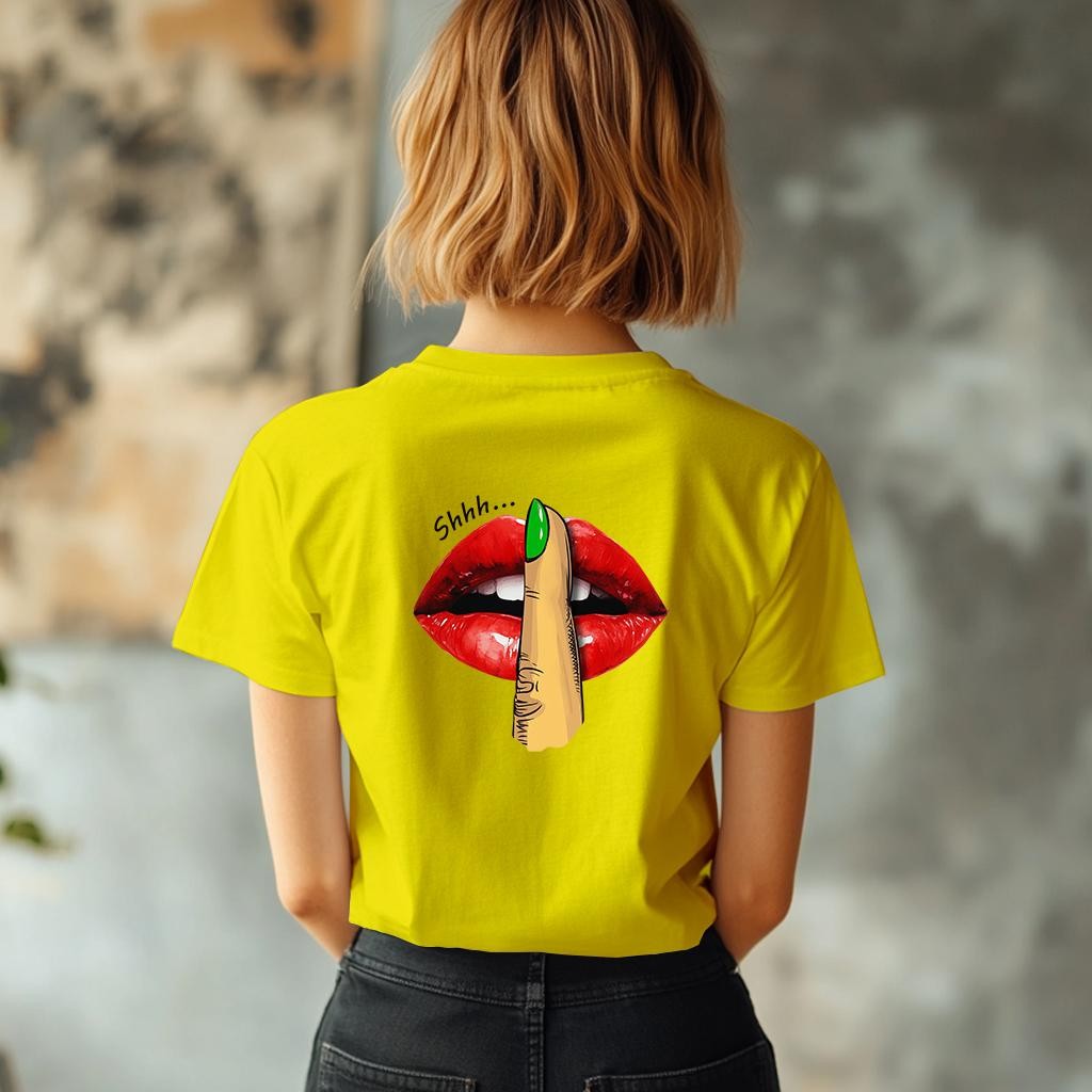 Camiseta Majica sa štampanim printom Cam 925, Ženska, Žuta