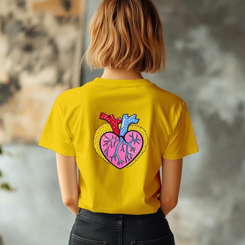 Camiseta Majica sa štampanim printom Cam 934, Ženska, Zlatne boje