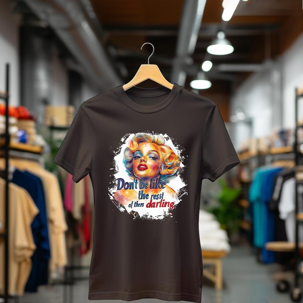 Camiseta Majica sa štampanim printom Cam 923, Ženska, Čokolada