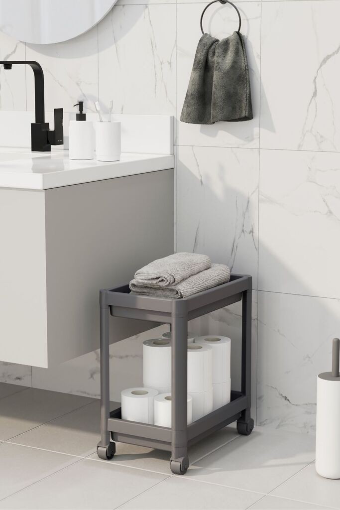 Aberto Design Polica za odlaganje TKRLKKT-2K-2, 23x36x40 cm, Siva