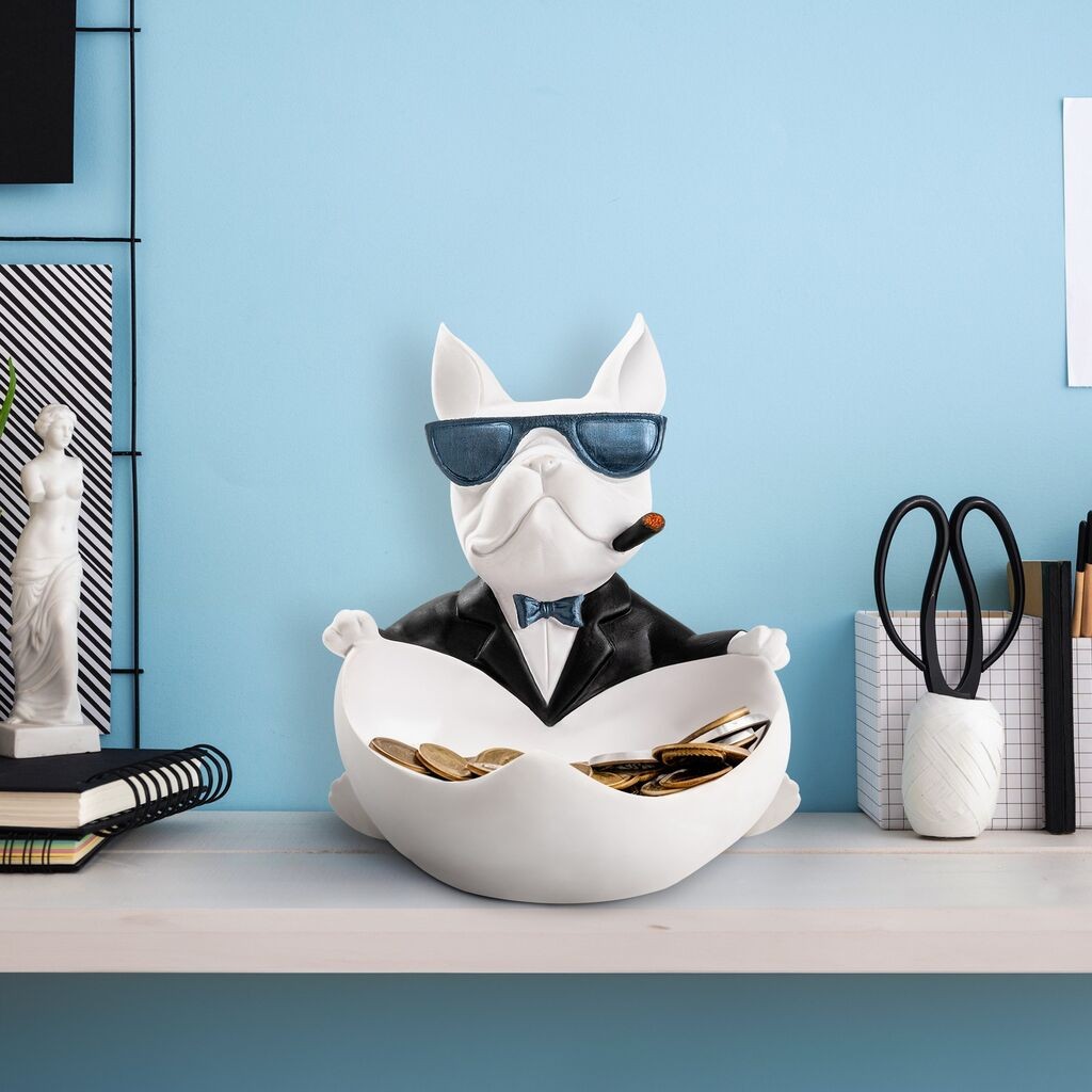 Aberto Design Dekorativna figura Big Boss, Bela