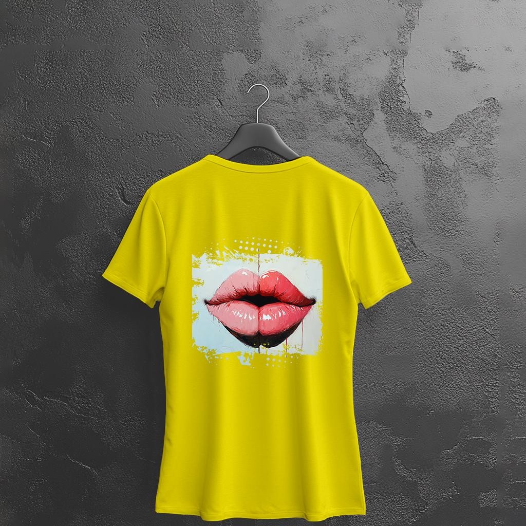 Camiseta Majica sa štampanim printom Cam 928, Ženska, Žuta