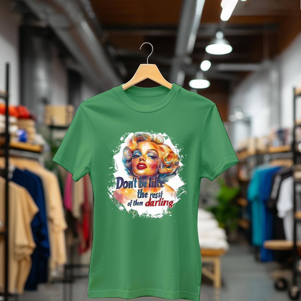 Camiseta Majica sa štampanim printom Cam 923, Ženska, Zelena