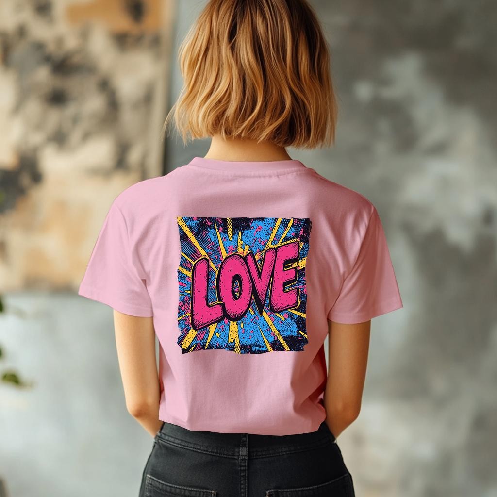 Camiseta Majica sa štampanim printom Cam 931, Ženska, Roze