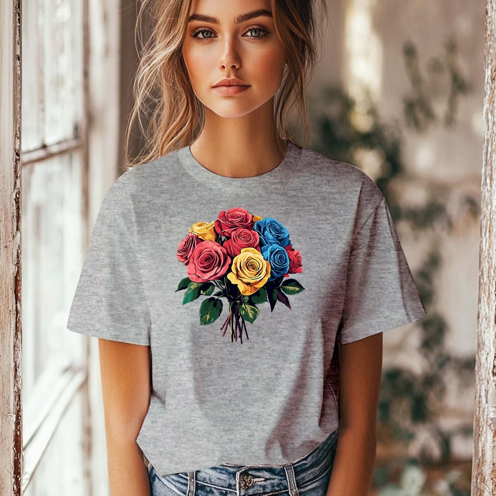 Camiseta Majica sa štampanim printom Cam 943, Ženska, Kalaj