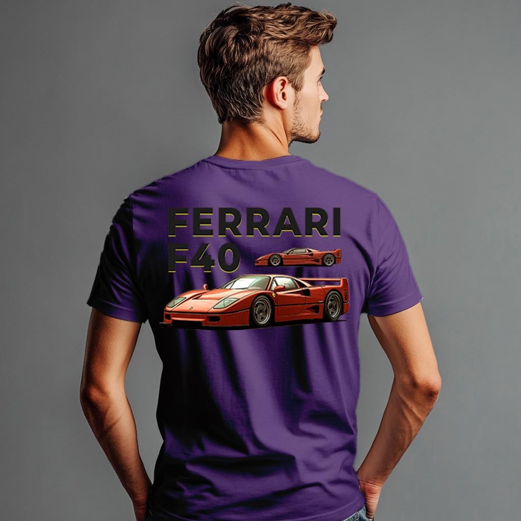 Camiseta Majica sa štampanim printom Cam 913, Muška, Patlidžan