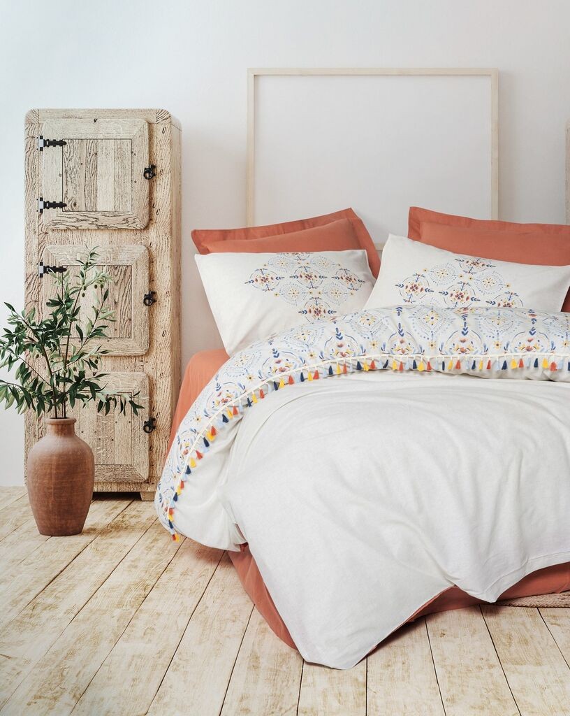 L'essentiel Maison Komplet posteljine Milis, 200x220 cm, Terakota