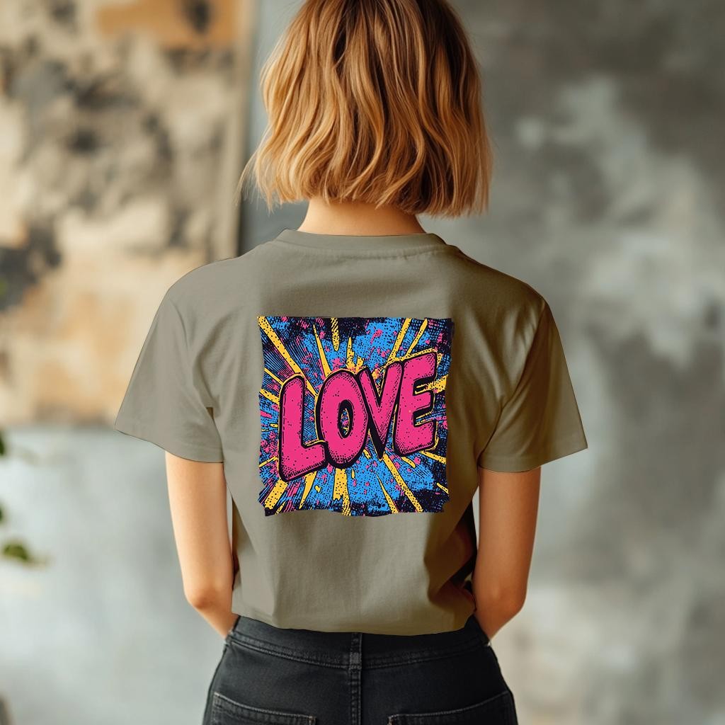 Camiseta Majica sa štampanim printom Cam 931, Ženska, Kaki