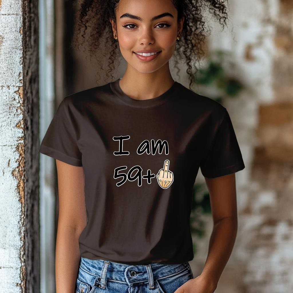 Camiseta Majica sa štampanim printom Cam 910, Ženska, Čokolada