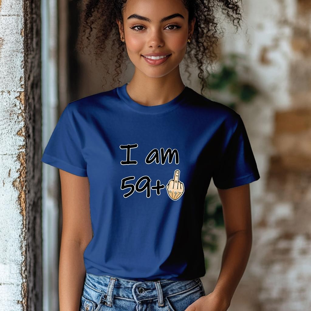 Camiseta Majica sa štampanim printom Cam 910, Ženska, Borovnica