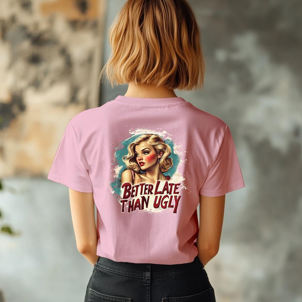 Camiseta Majica sa štampanim printom Cam 921, Ženska, Roze