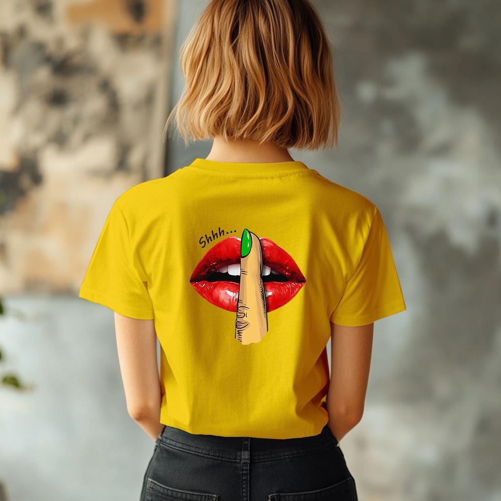 Camiseta Majica sa štampanim printom Cam 925, Ženska, Zlatne boje