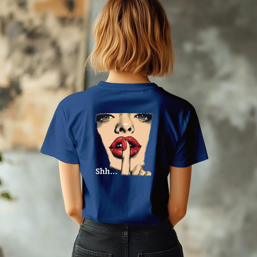 Camiseta Majica sa štampanim printom Cam 922, Ženska, Borovnica